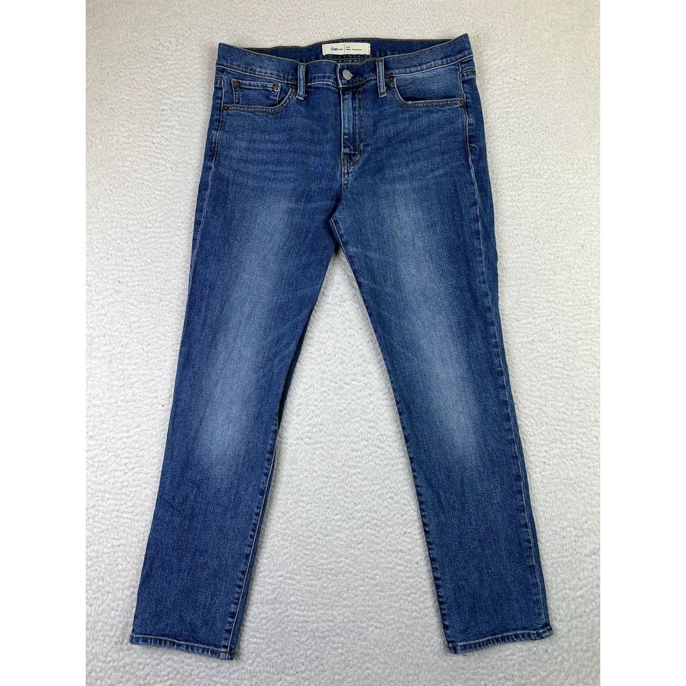 Gap 1969 Mens Jeans 31S Blue Real Straight Medium Vintage Denim S/125906-00